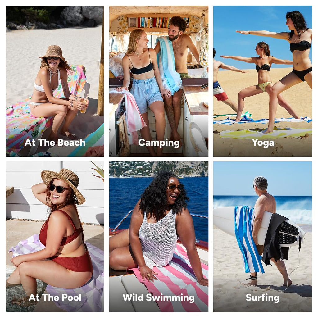 Dock & Bay Quick Dry Beach Towel - Ibiza Glow, Extra Large - image 4