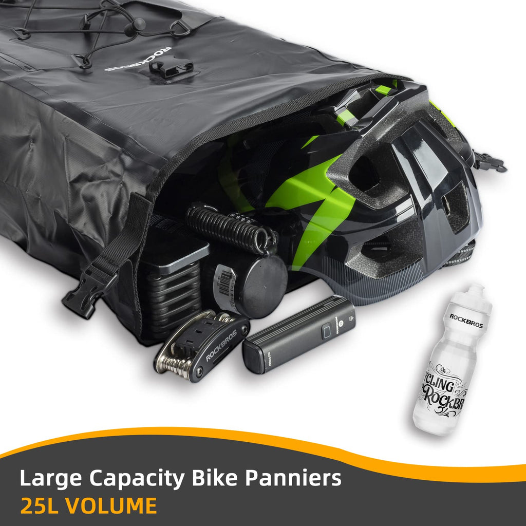 ROCKBROS Bike Pannier Bag | 25L-32L Waterproof Rear Rack Bicycle Bag