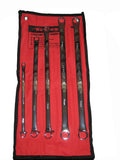 Neilsen 5pc Extra Long Metric Ring Spanner Set | Fully Polished Steel