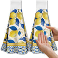 CUTHOLLOW Lemon Hanging Kitchen Towels | Microfiber Dish Towels, Set of 2