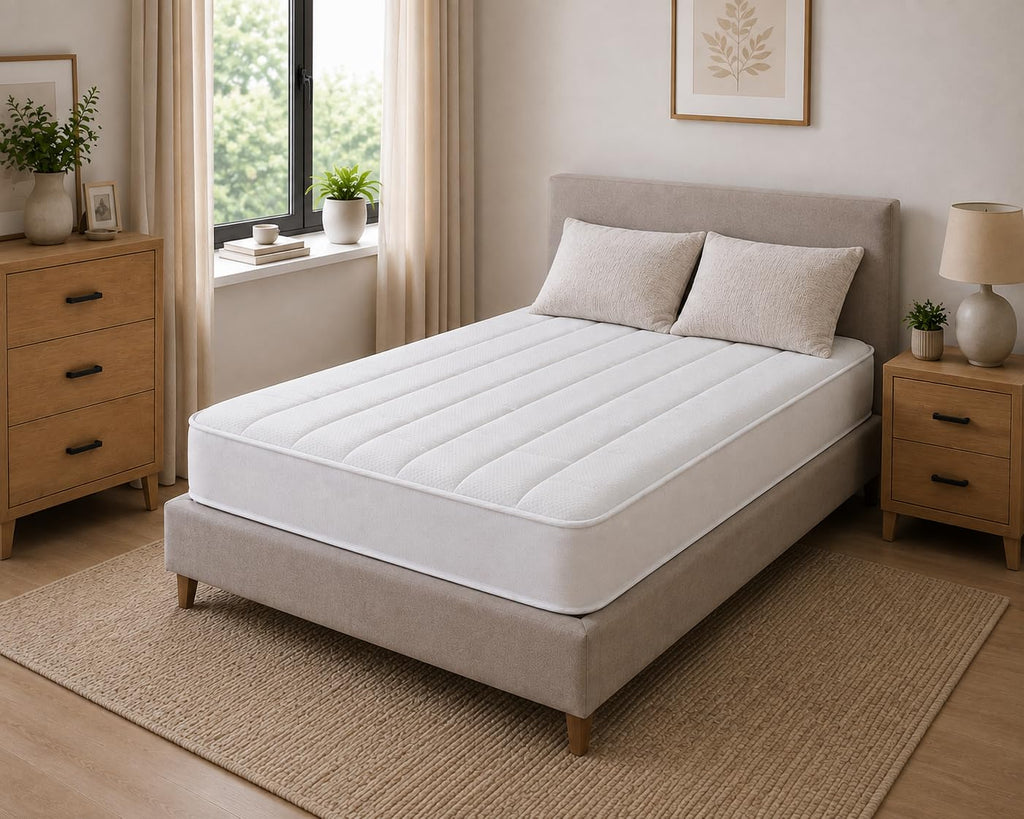 Starlight Beds White Tile King Size Mattress 150x200x18cm - image 2
