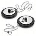 2 Pcs Bath Plug with Stainless Steel Chain for Bathroom & Kitchen - image 1