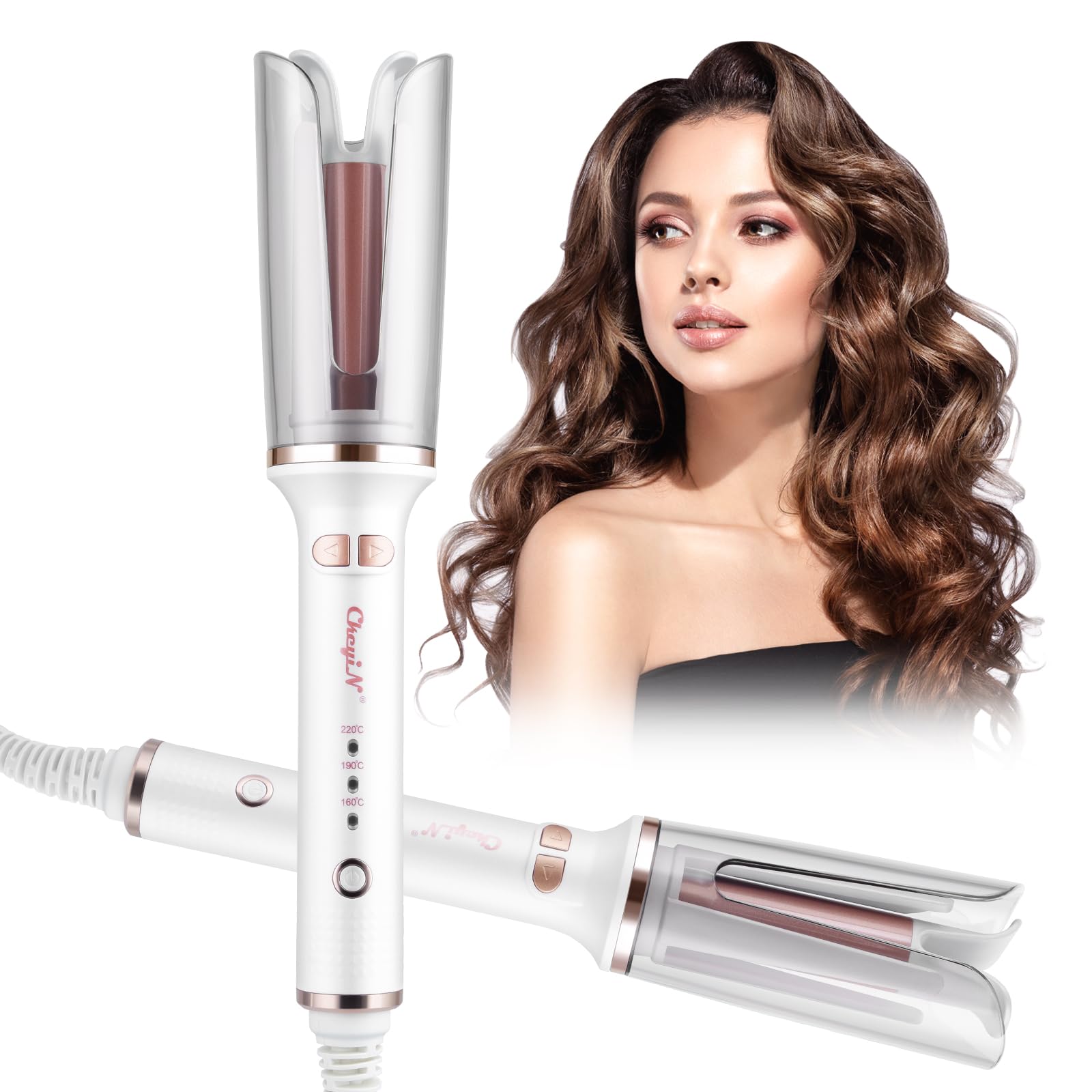 CkeyiN 25mm Automatic Hair Curler | Ceramic Negative Ion Curling Iron