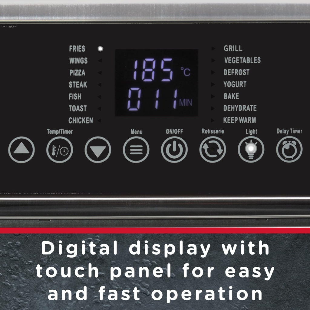 Sensio Home 15L Air Fryer Oven – 1600W Digital Dehydrator with Rotisserie