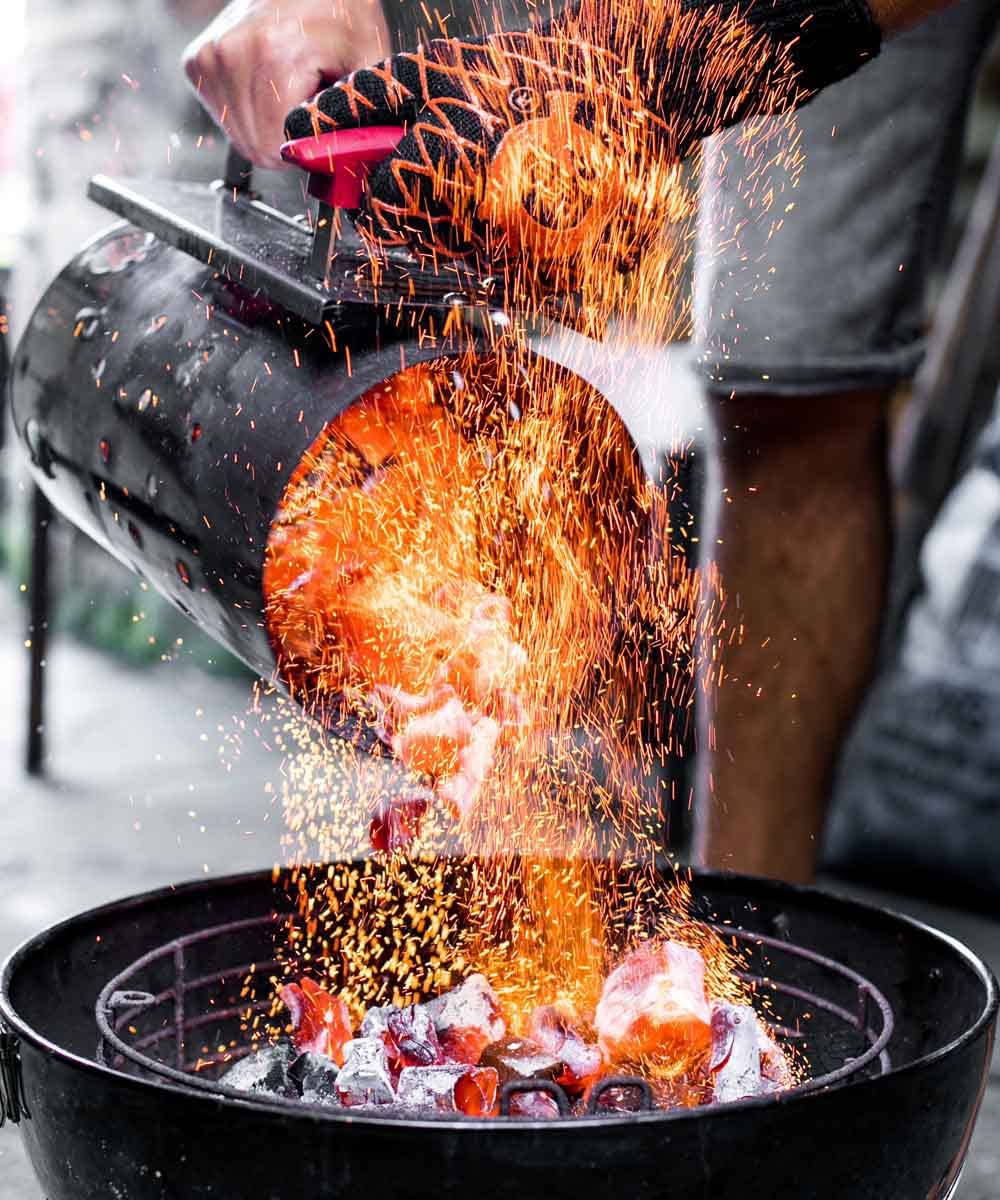 ProQ Stainless Steel Charcoal Chimney Starter | Dual Handle BBQ Tool