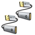 WARRKY 4K DisplayPort to HDMI Adapter – Metal Shell DP Converter, 2-Pack
