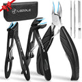 Jolof Store 6-in-1 Toenail Clippers Set for Thick & Ingrown Nails