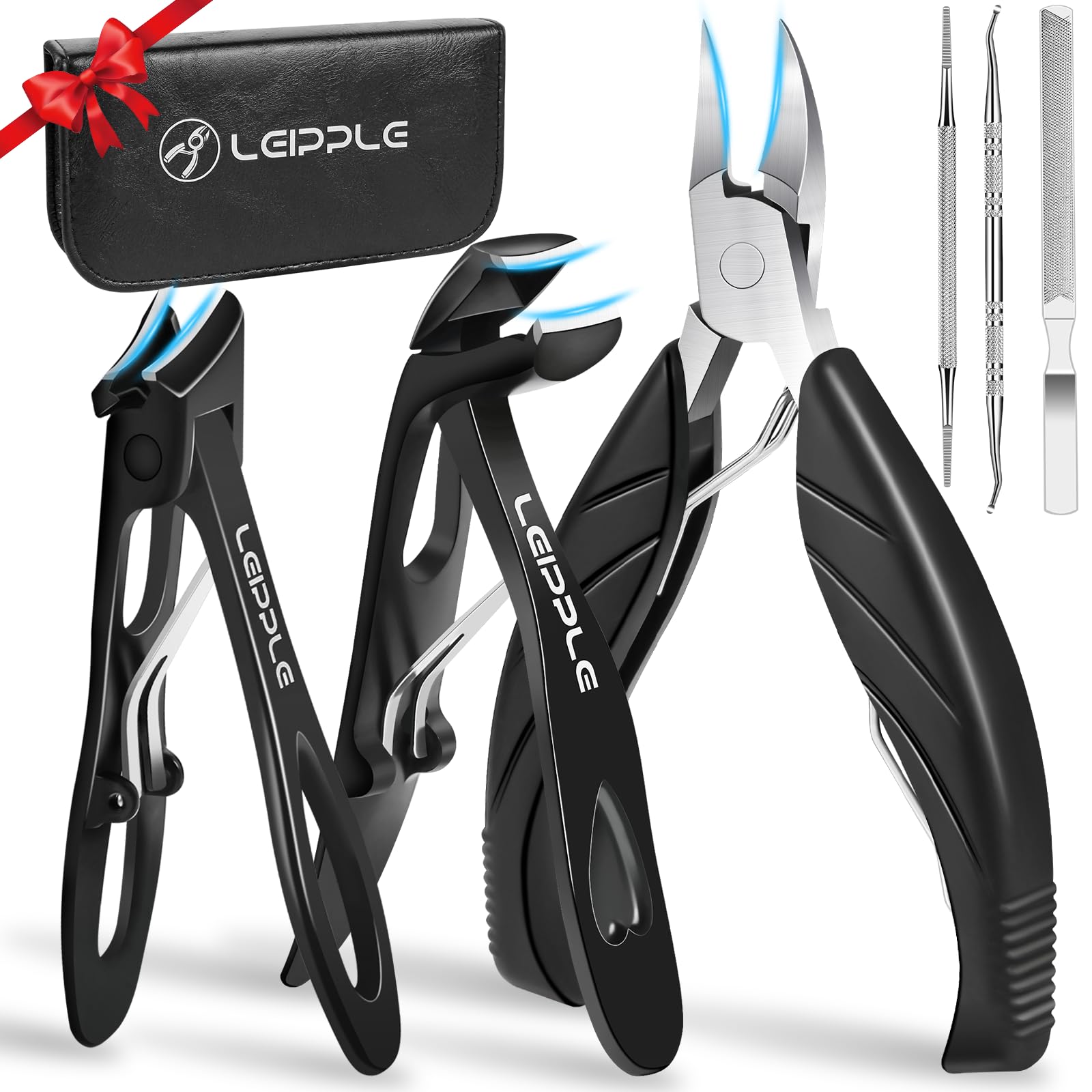 Jolof Store 6-in-1 Toenail Clippers Set for Thick & Ingrown Nails