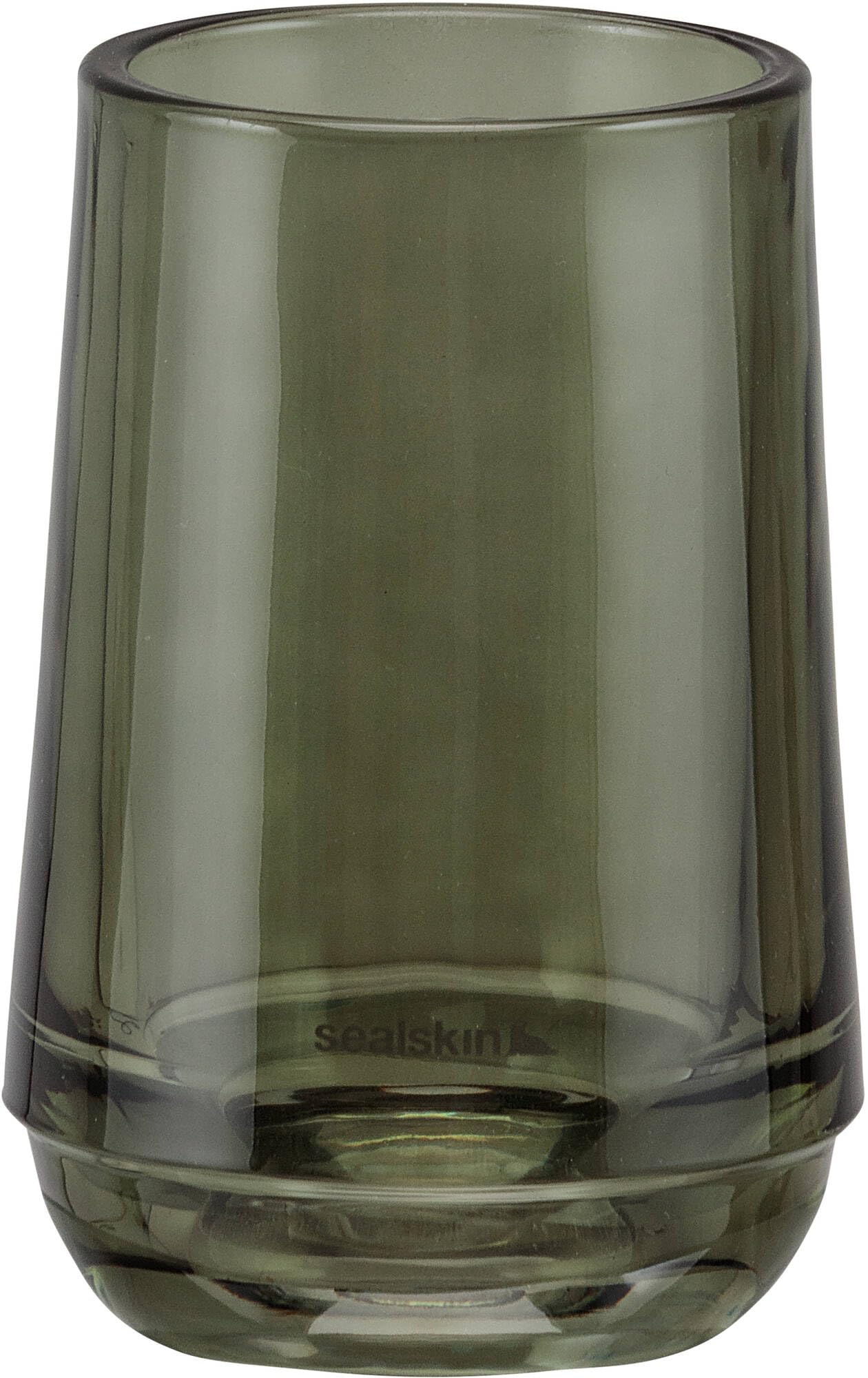 Sealskin Mood Glass Toothbrush Tumbler – Freestanding Green Holder