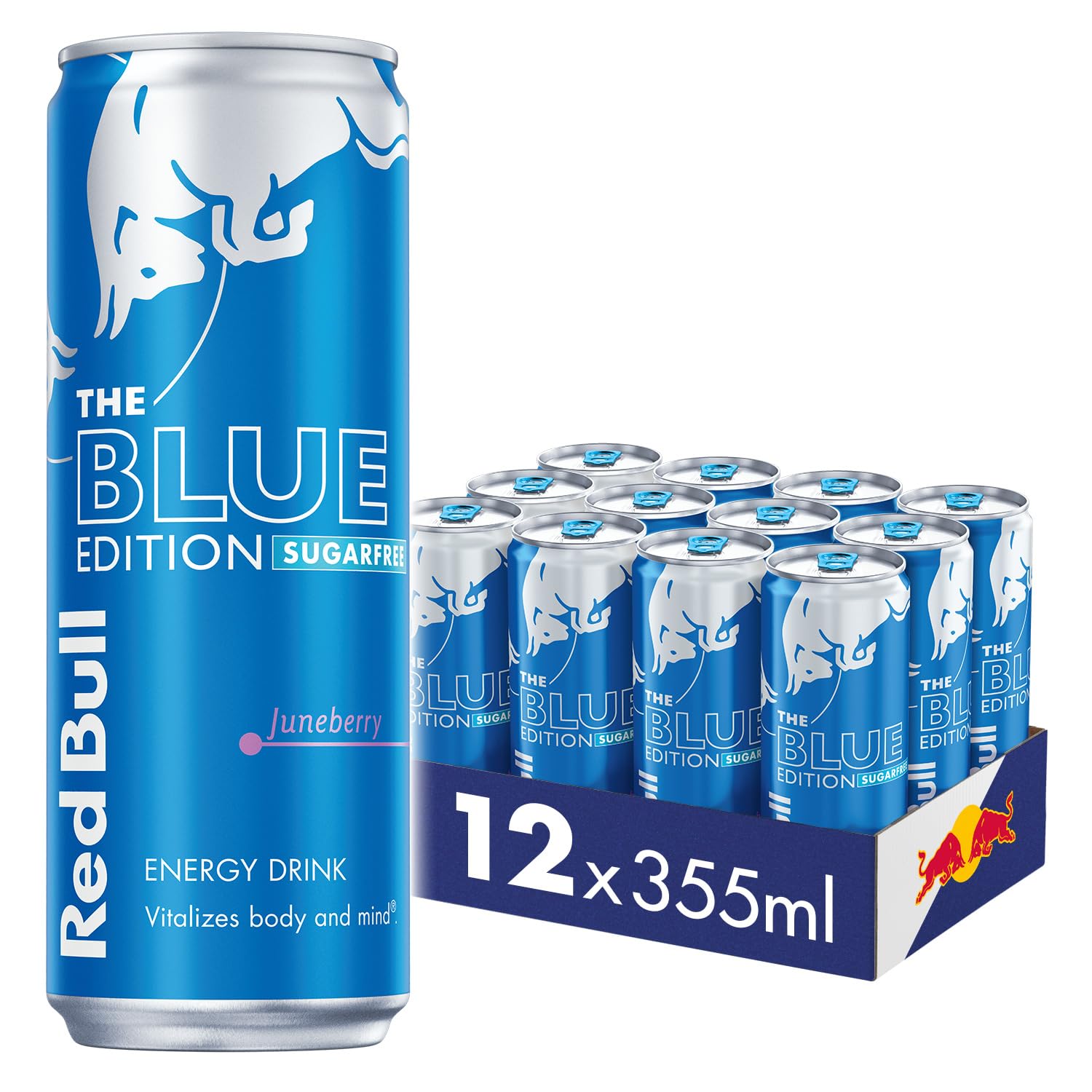 Red Bull Sugar Free Energy Drink – Juneberry Blue Edition – 12 x 355ml