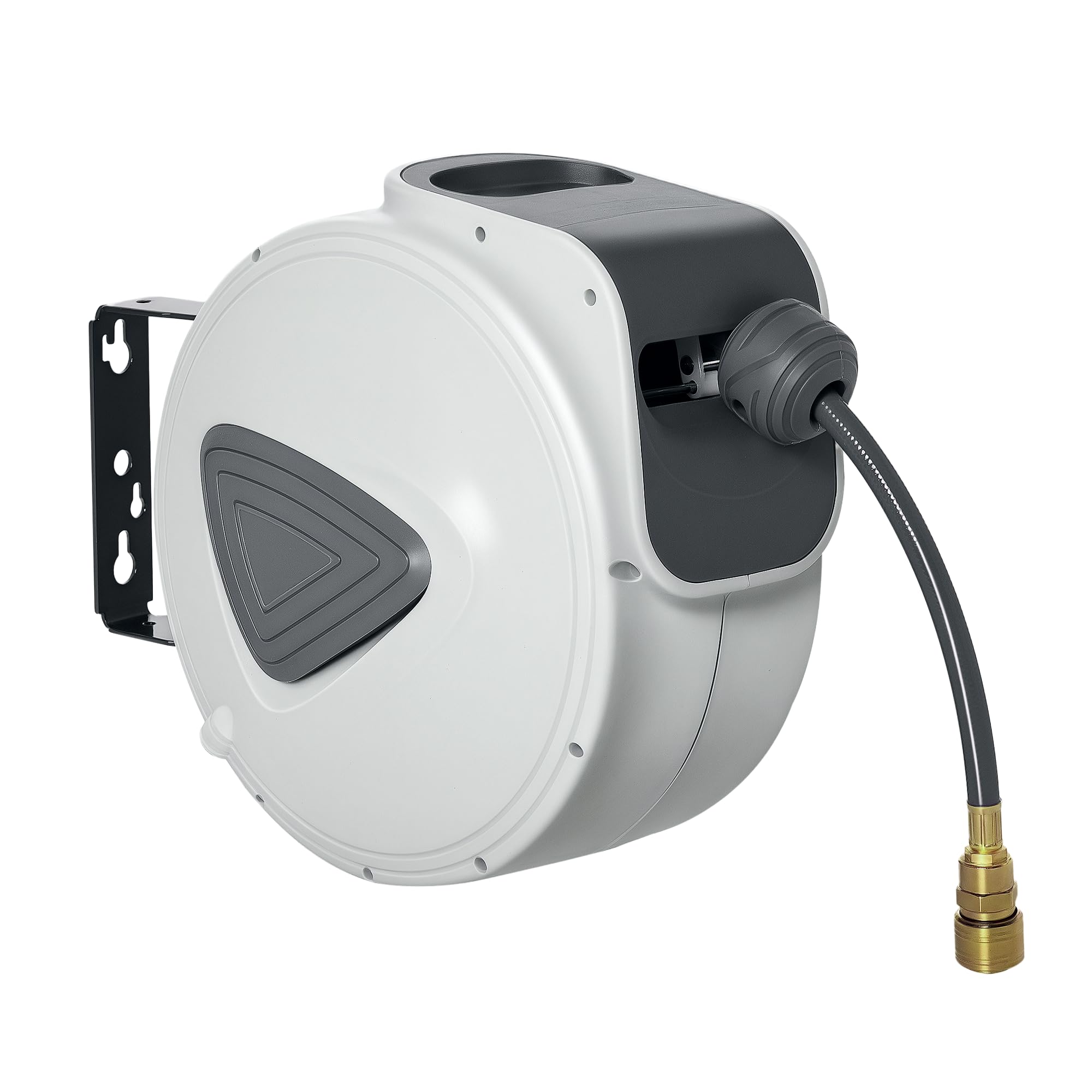 DURHAND Retractable Air Hose Reel – 10m Wall Mount Auto Rewind 3/8"