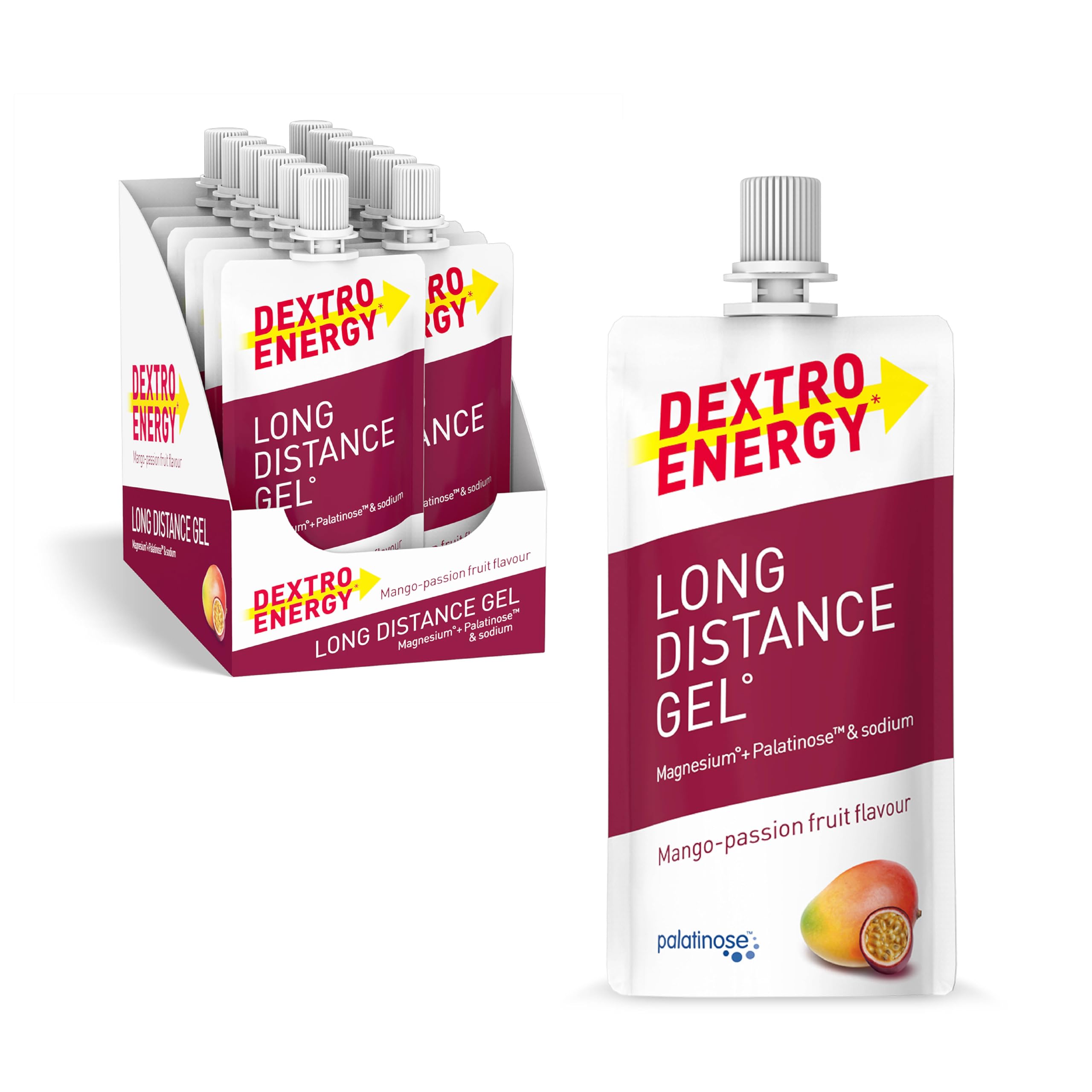 Dextro Energy Long Distance Gel – Mango & Passion Fruit Isomaltulose Gel