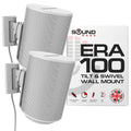 Soundbass Wall Mount for Sonos Era 100 | Tilt & Swivel, White, 2-Pack