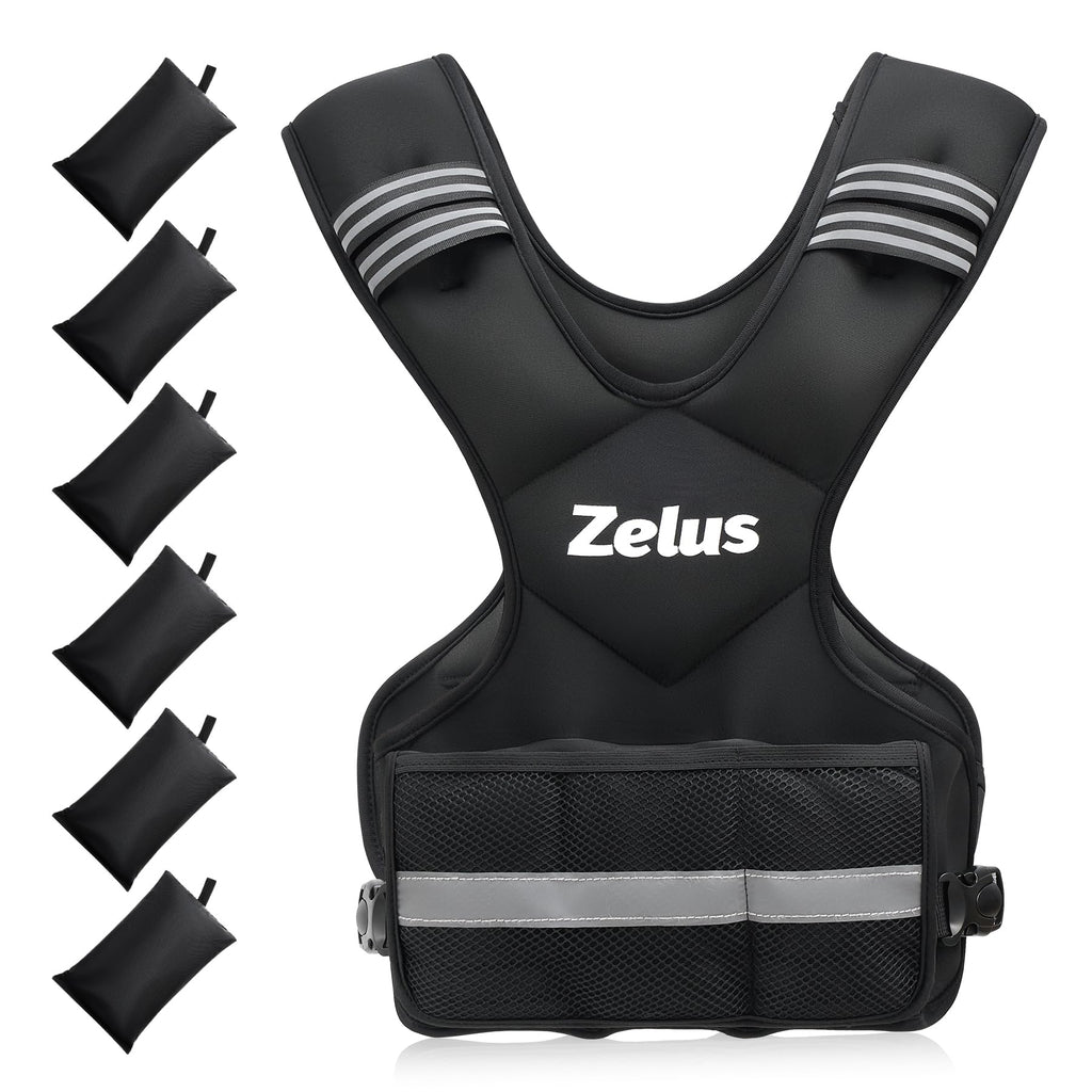 ZELUS Adjustable Weighted Vest | 9-14.5kg Neoprene Weight Vest for Cardio
