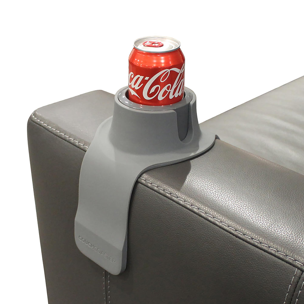 HIT PRODUCTS CouchCoaster® - Couch Armrest Cup Holder, Steel Grey - image 1