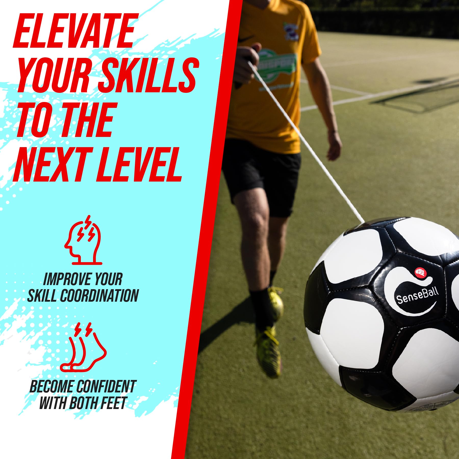 SenseBall Smart Football – Soccer Training Equipment with App & Videos