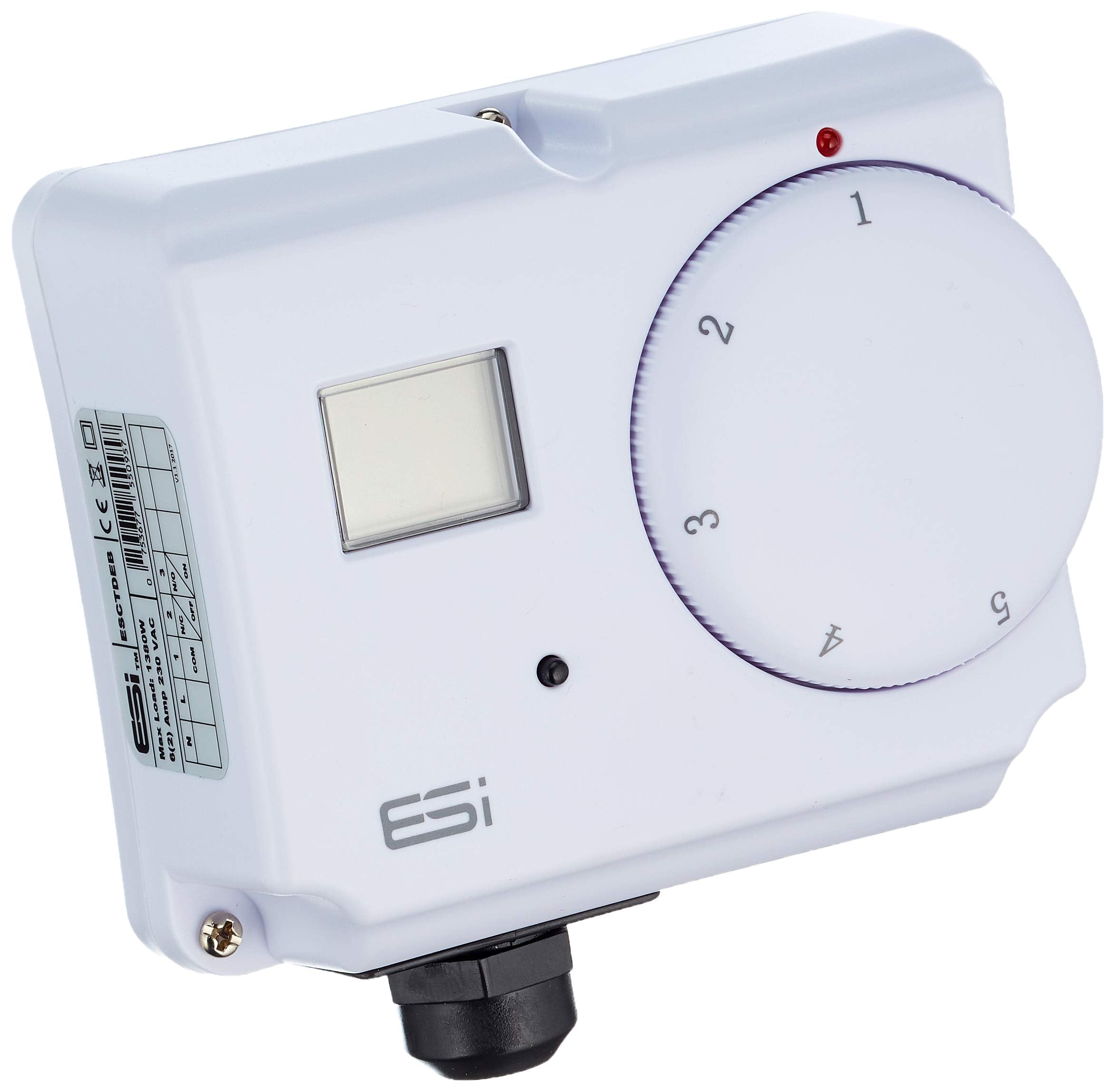 ESI Controls ESCTDEB Electronic Dual Cylinder Thermostat - White