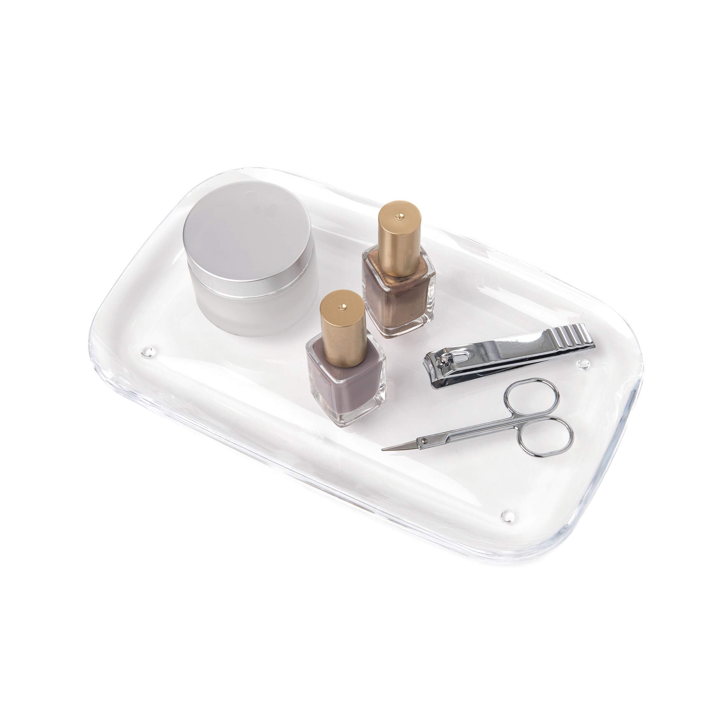 Umbra Droplet Clear Acrylic Amenity Tray – Modern Vanity Organizer