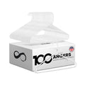 SereneLife Heavy Duty White Plastic Hangers - 100 Pack Non-Slip Design