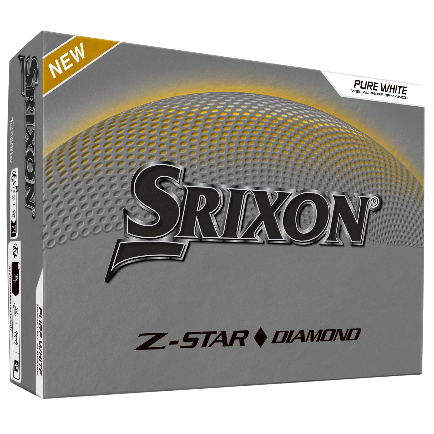 Srixon Z-STAR DIAMOND Golf Balls – FastLayer DG Core 2.0 Spin Skin+