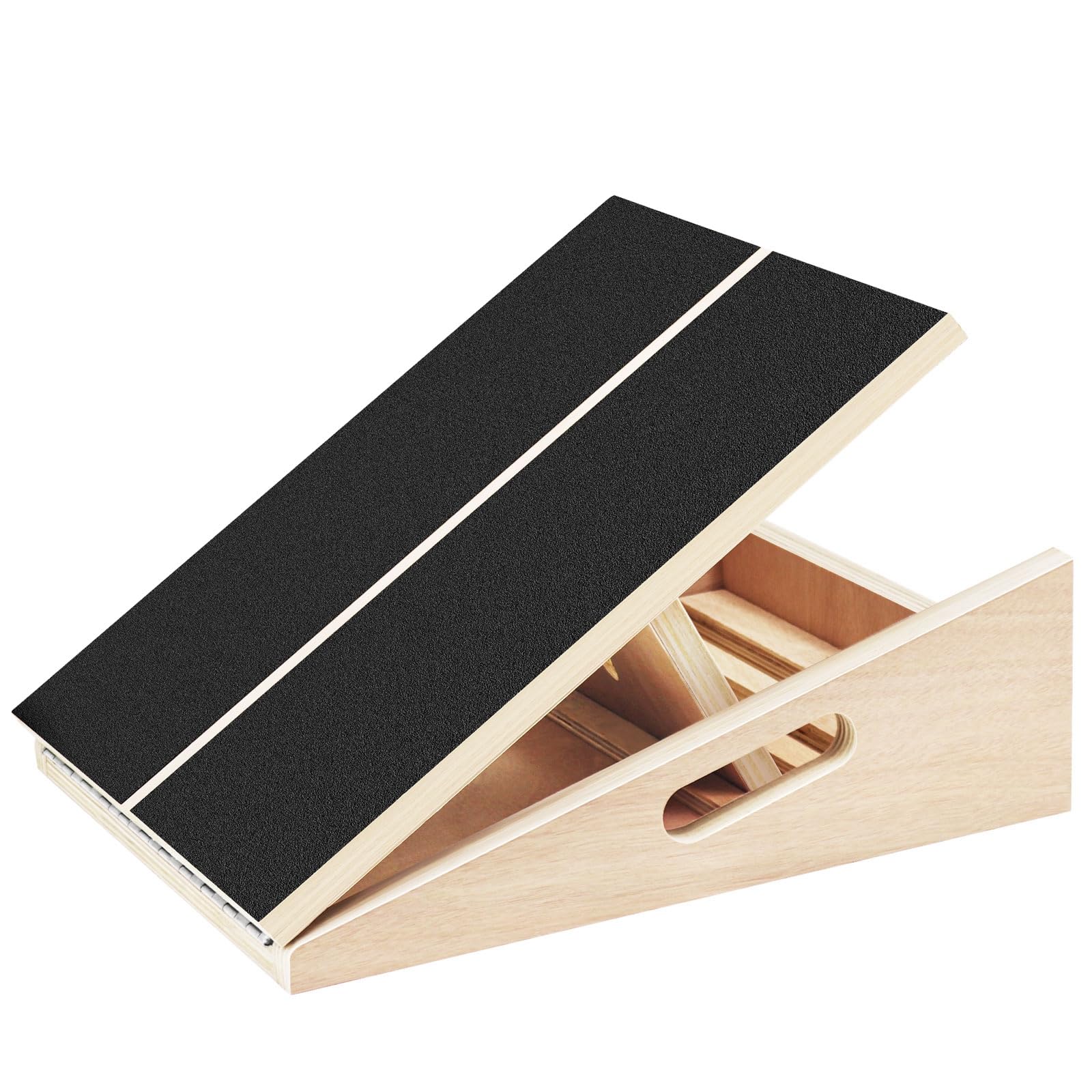 STNFAREBI Wooden Slant Board – 5-Position Adjustable Calf Stretcher