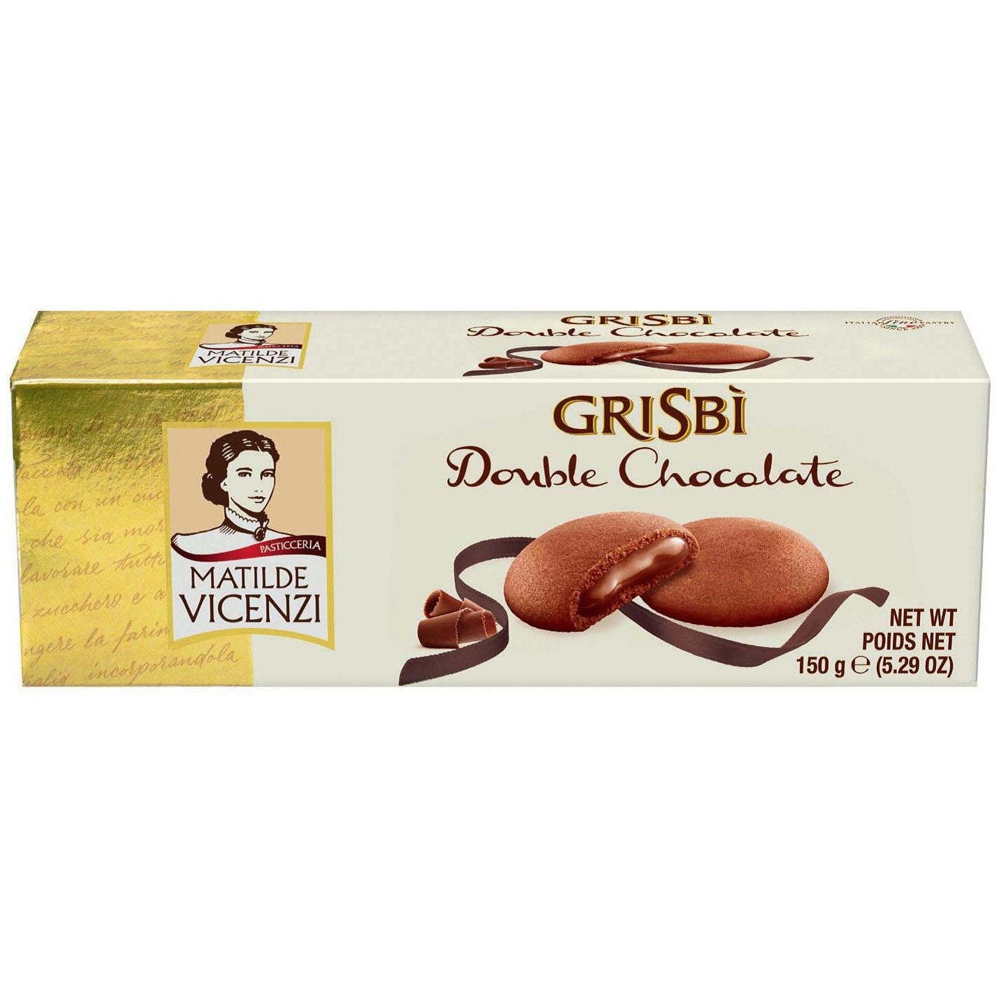 Matilde Vicenzi Grisbi Double Chocolate Italian Biscuits - 6 x 150g