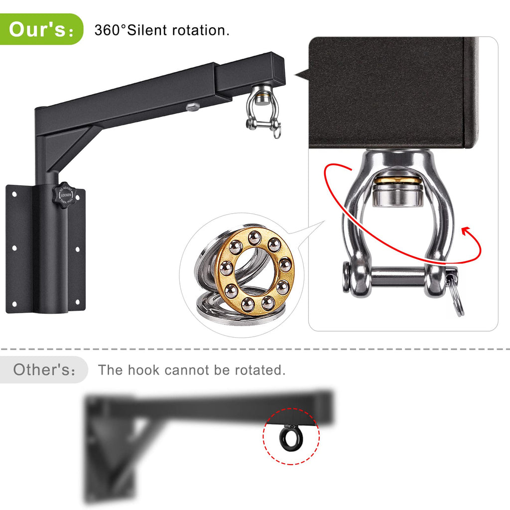 BeneLabel Heavy Bag Wall Mount Hanger | Adjustable Boxing Bracket