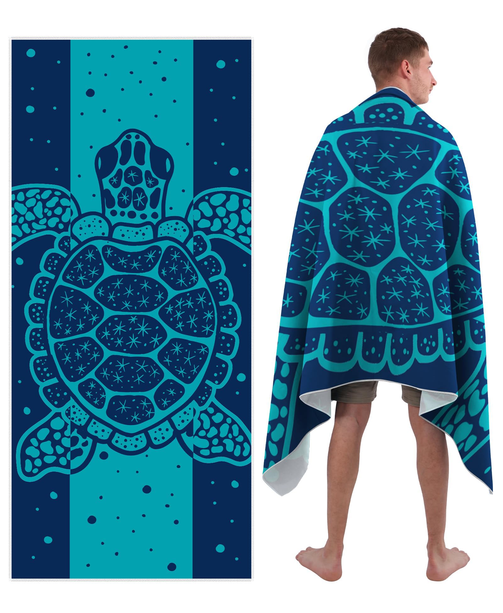 Style Slice Microfibre Beach Towel – Extra Large Sand Free Quick Dry