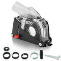 HERZO Suction Hood for 115/125mm Angle Grinder with Guide Slide