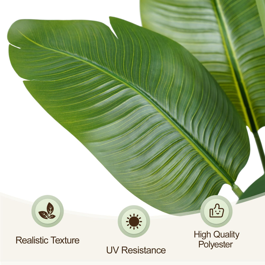 Keeplush 150CM Artificial Bird of Paradise Plant | Faux Tropical Banana Tree