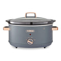 Tower Cavaletto 6.5L Slow Cooker – Grey and Rose Gold Kitchen Pot