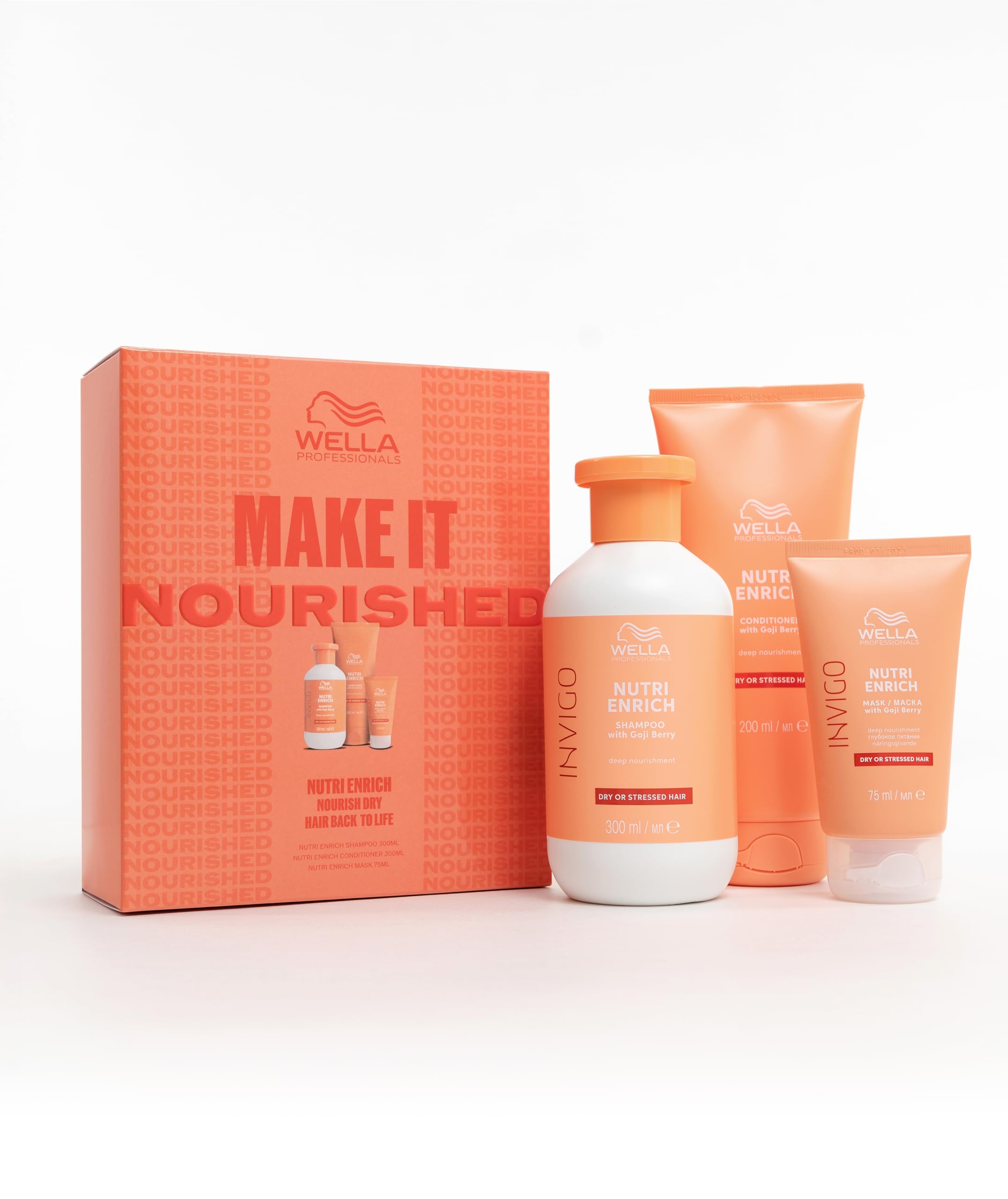 Wella Professionals Nutri-Enrich Hair Care Gift Set – Nourishing 3-Piece Kit