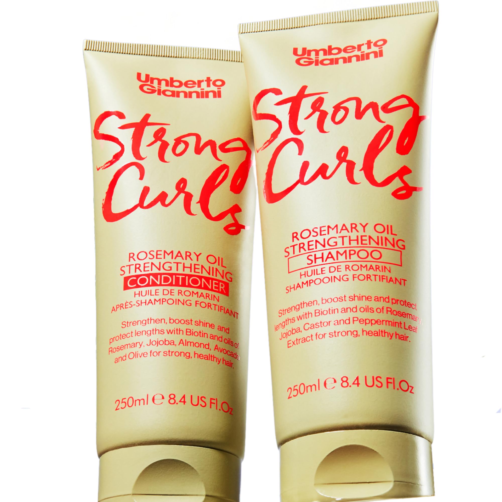 Umberto Giannini Strong Curls Rosemary & Biotin Shampoo Duo 250ml
