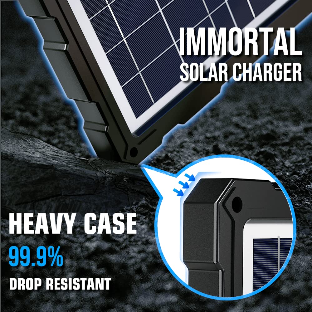POWOXI 20W Solar Battery Charger & Maintainer | 12V Trickle Charging Kit