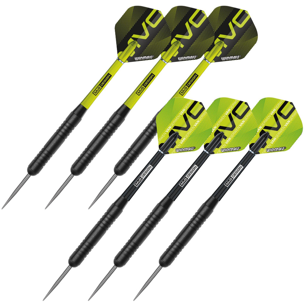 Winmau Michael van Gerwen MvG Dartboard Set with Surround and Darts