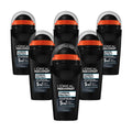 L'Oréal Paris Men Expert Carbon Protect Deodorant Roll-On, 50ml - 6 Pack