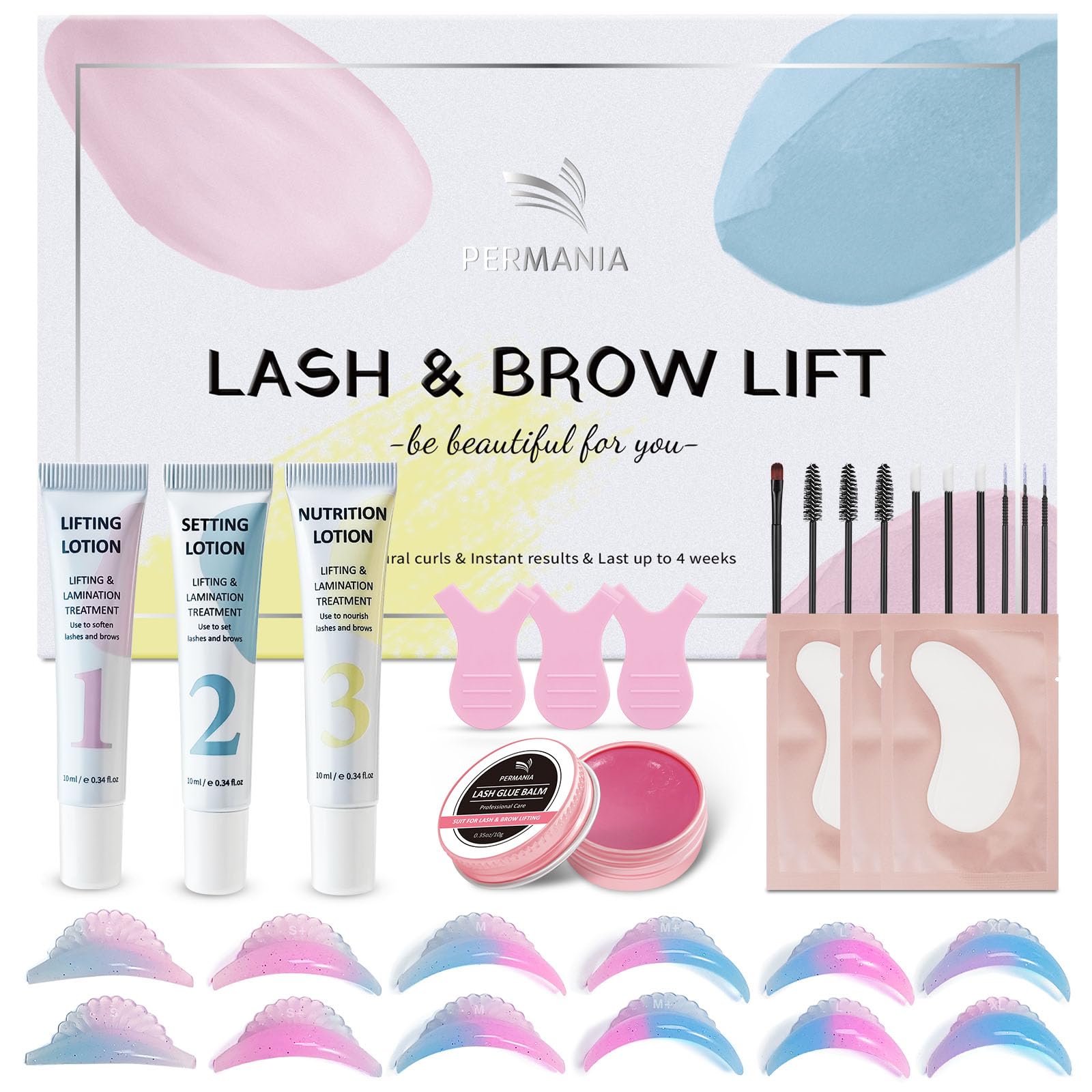 PERMANIA Lash Lift and Brow Lamination Kit – Korean Eyelash Perm Set