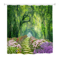 Garden Rose Floral Shower Curtain – Waterproof Polyester