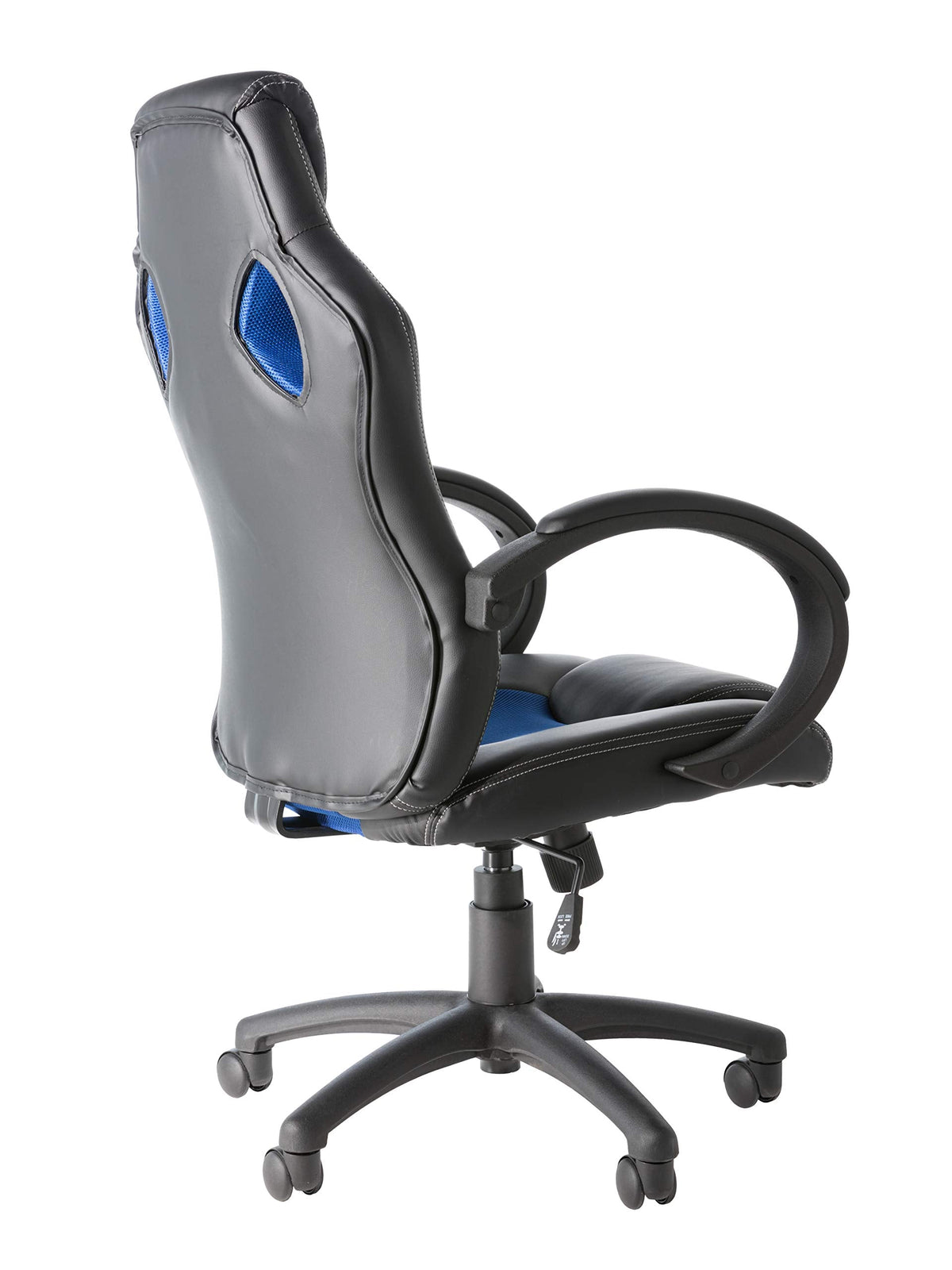 Alphason,AOC5006BLU,Daytona Faux Leather Racing Chair - Blue fabric insert,Blue fabric insert - image 3