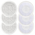 Steam Mop Pads for Shark S6002UK S7201UK - 6 Pack Reusable
