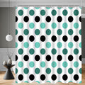Lerores Shower Curtain – 180x200cm Anti-Mould Polyester Dot Motif