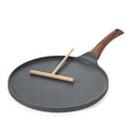 Sensarte Nonstick Crepe Pan – 30cm Swiss Granite Dosa Pan with Spreader