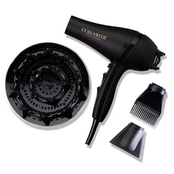 Curlsmith Defrizzion Hair Dryer | 8-Inch Diffuser for Curly Hair