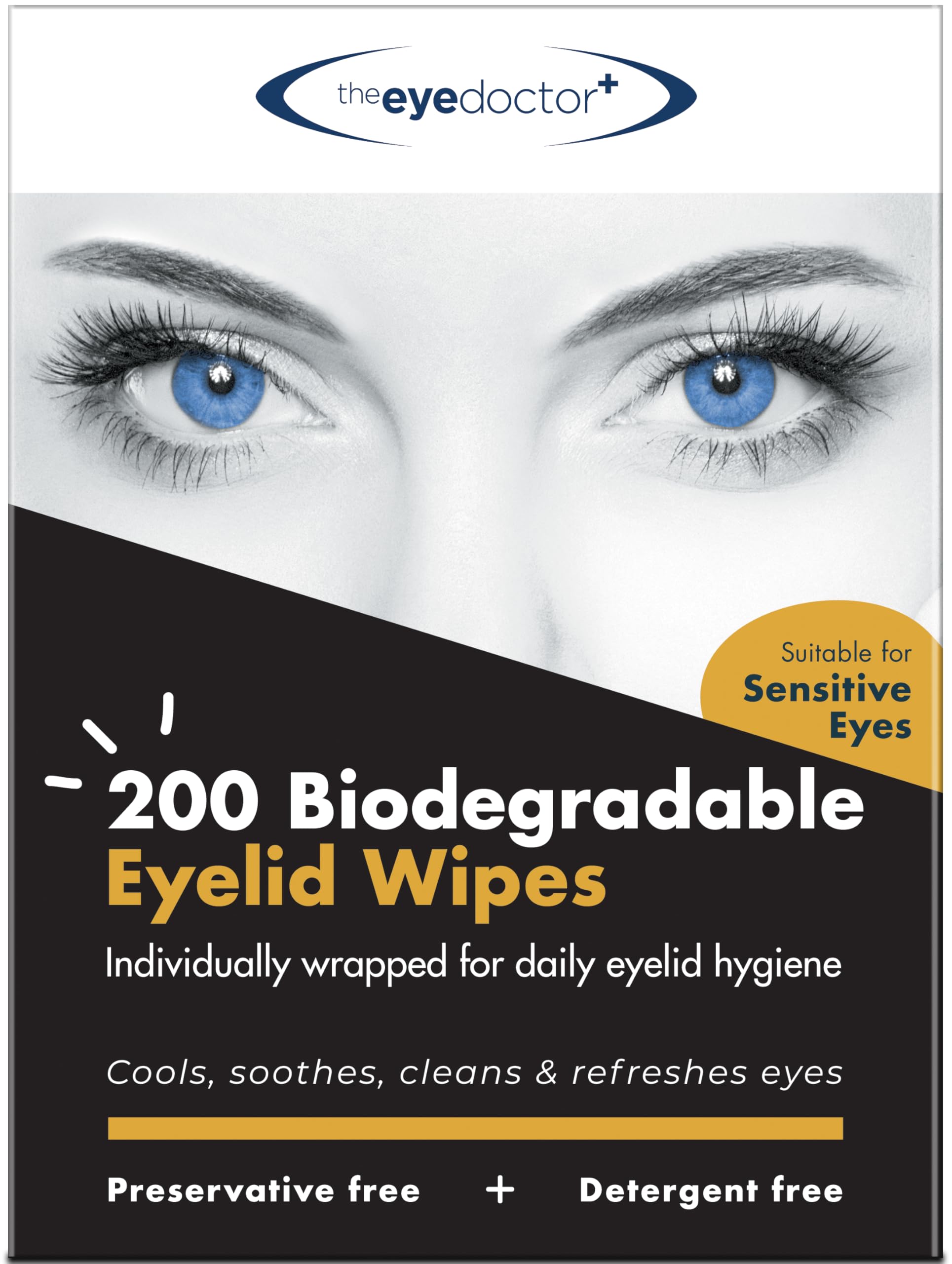The Eye Doctor Eyelid Wipes x 200 | Biodegradable Wipes for Dry Eyes