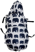 BundleBean Waterproof Baby Carrier Cover – Fleece Lined Grey Elephant