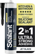 Jet Black Hybrid Polymer Sealant & Adhesive | Anti-Mould | 300ml