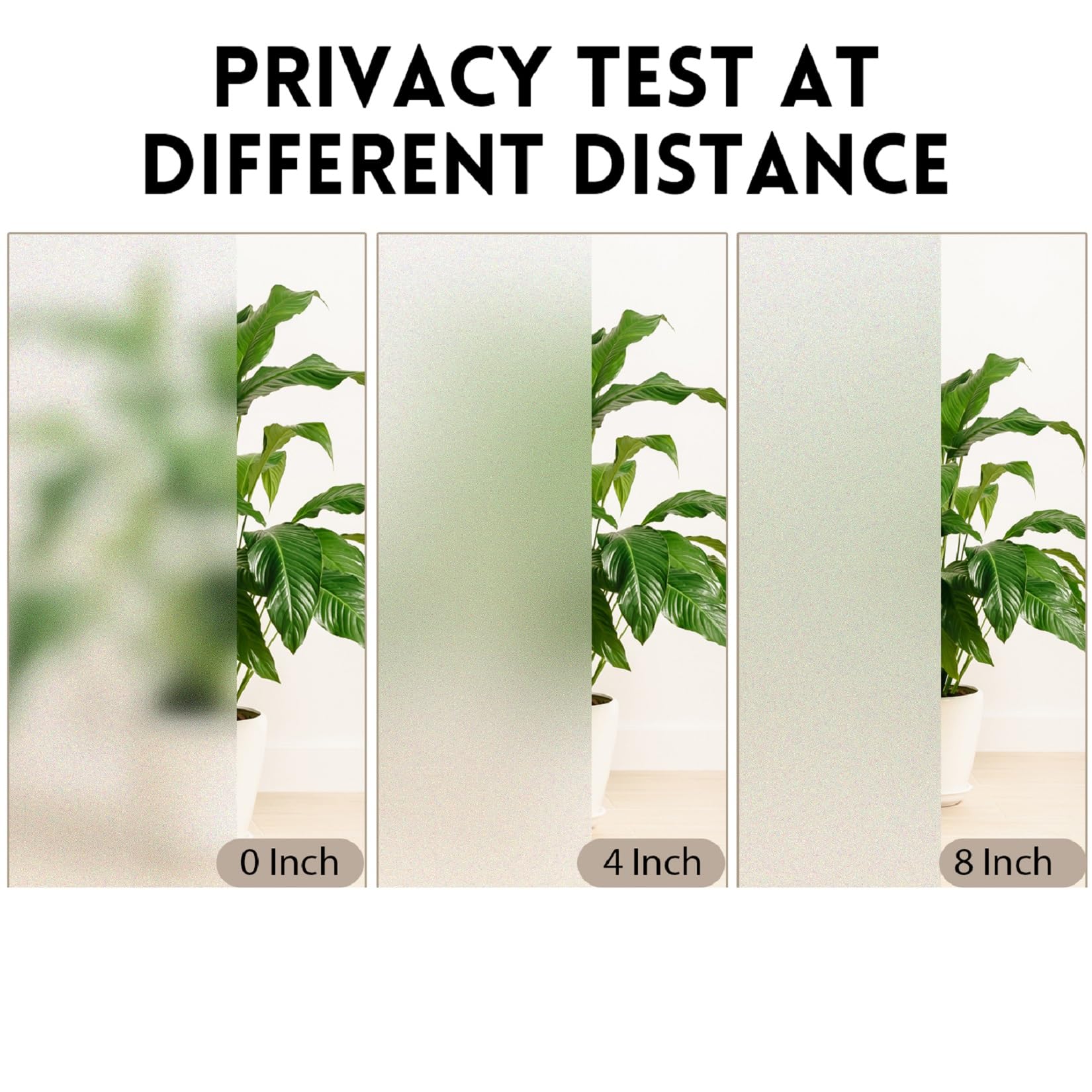 KESPEN Frosted Privacy Window Film | Static Cling Heat Blocking, 60x200cm