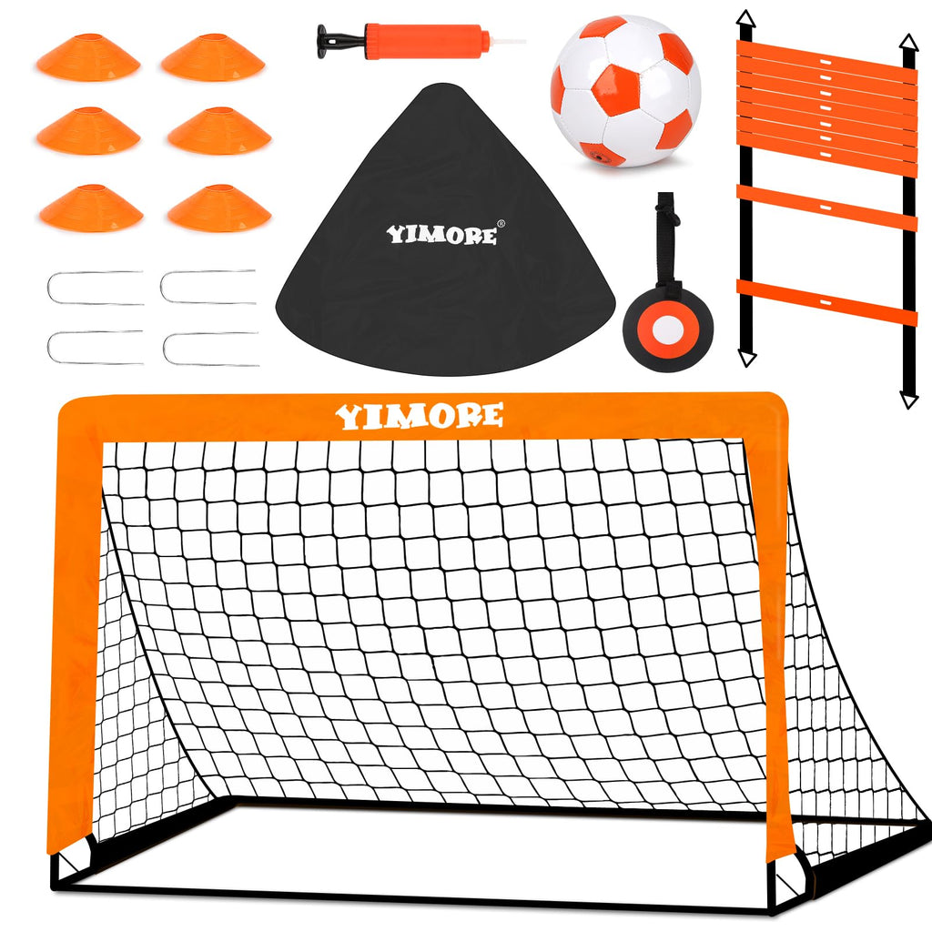 Jolof Store Foldable Football Goal Set with Agility Ladder & Cones