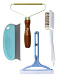 4-Piece Double-Sided Carpet Scraper and Lint Remover Tool
