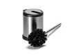 Croydex Auto Closing Toilet Brush | Chrome Hygienic Bathroom Cleaner